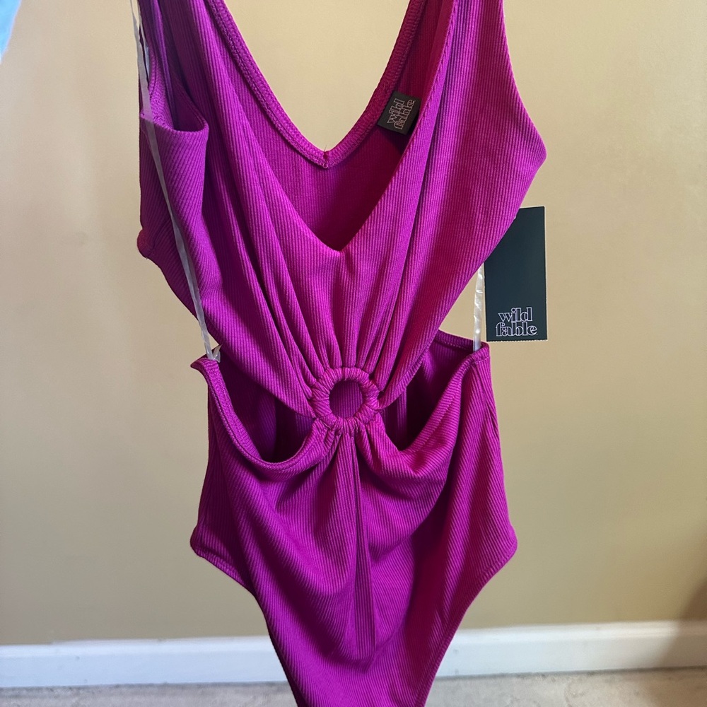 Wild Fable Fuchsia One-Piece Swimsuit